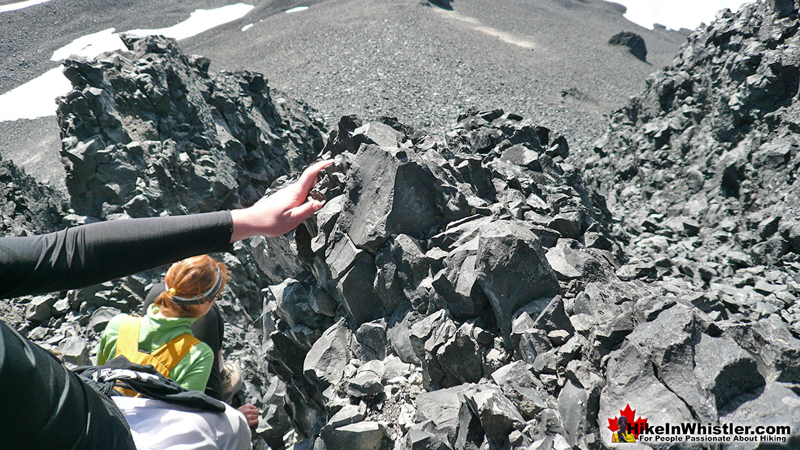 Black Tusk Chute Looking Down