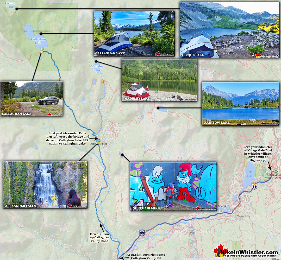 Callaghan Lake Directions Map v5