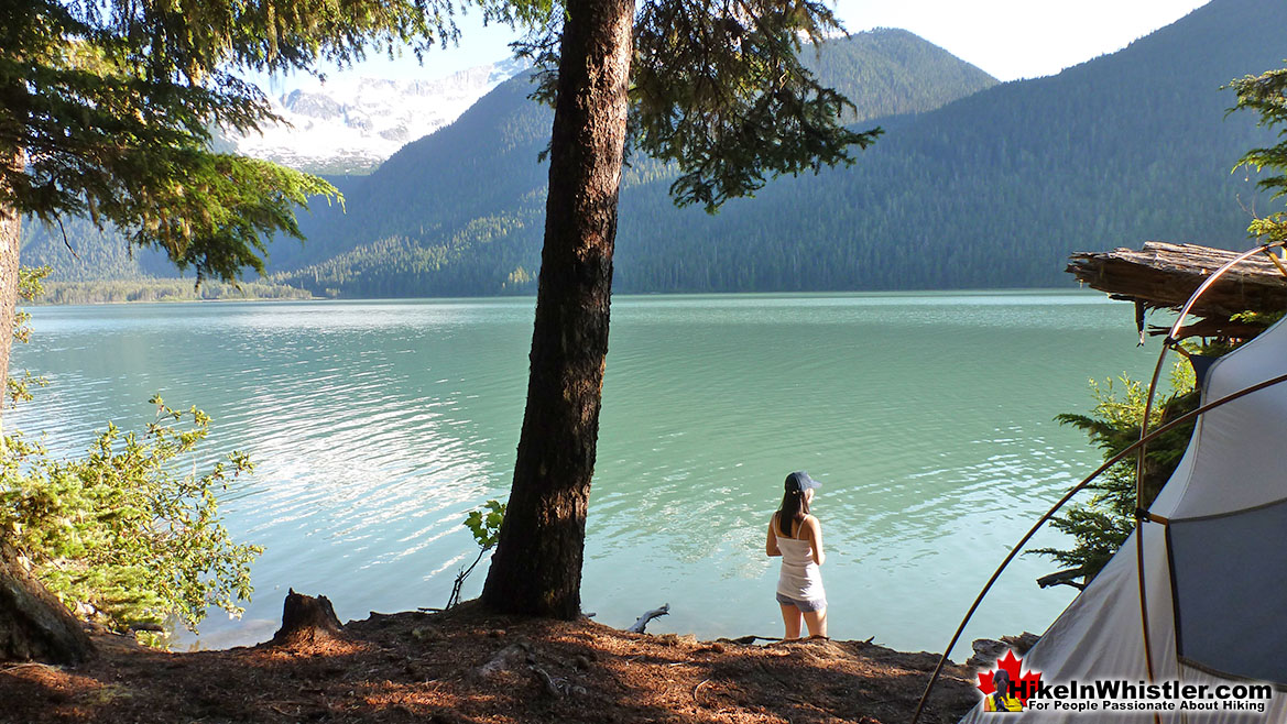 Cheakamus Lake Tent View