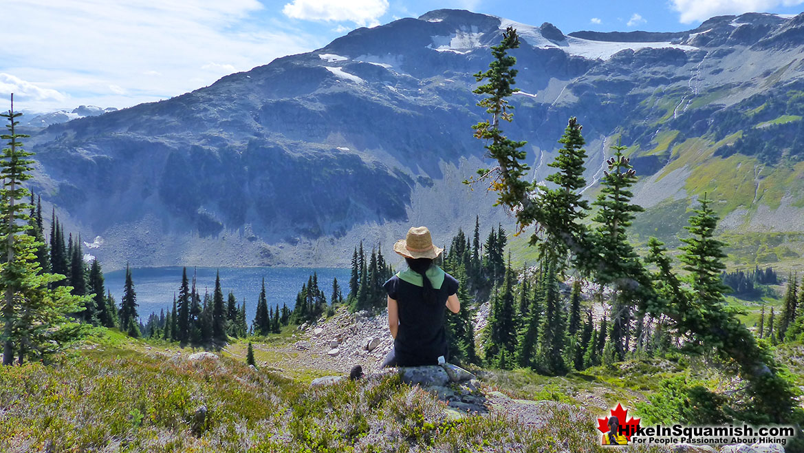 Cirque Lake Far Below