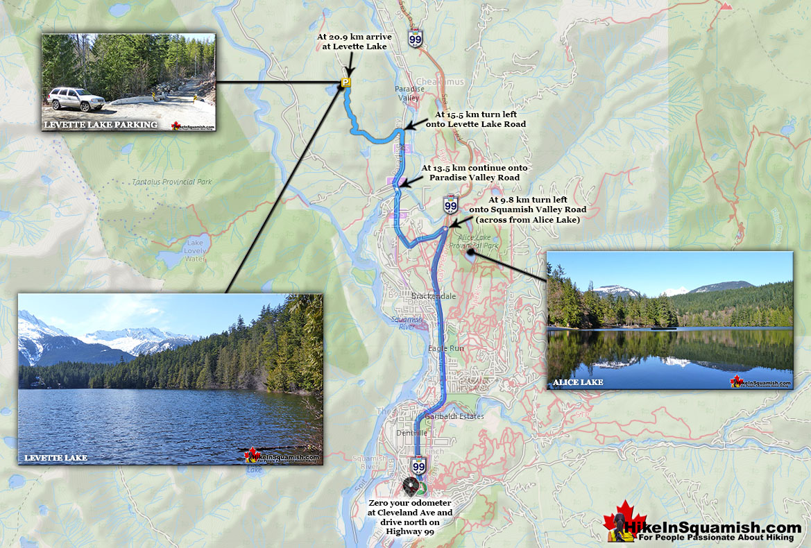 Levette Lake Map