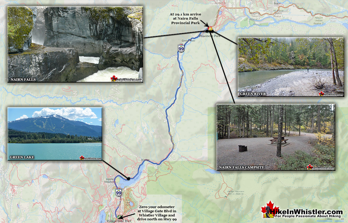 Nairn Falls Provincial Park Map