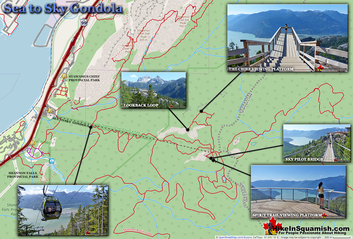 Sea to Sky Gondola Trail Map